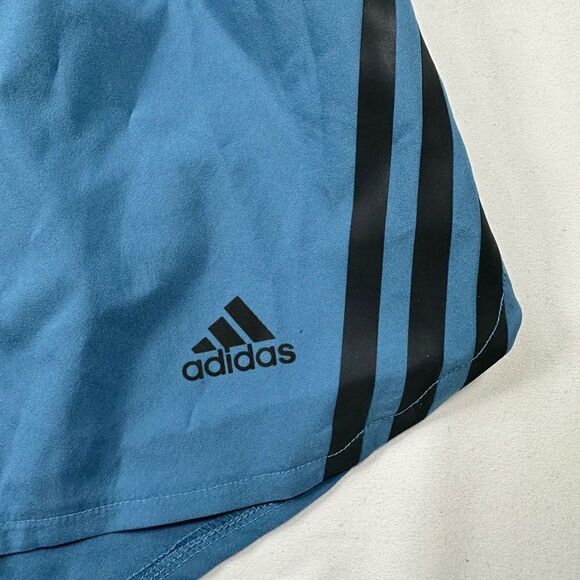 NWT Adidas Women’s Running 3” Shorts Athletic Blue - Size Medium - Picture 6 of 8